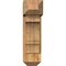 Ekena Millwork Balboa Craftsman Rough Sawn Bracket w/ Offset Brace, Western Red Cedar, 8"W x 20"D x 28"H BKT0806X20X28BOA04RWR - alternate 4